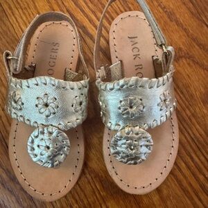 Jack Rogers Kids Metallic Gold Sandals